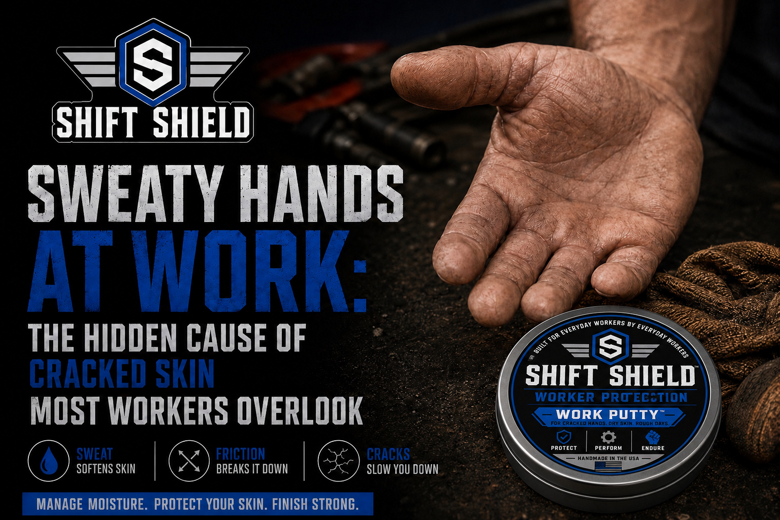 Sweaty Hands at Work: The Hidden Cause of Cracked Skin Most Workers Overlook
