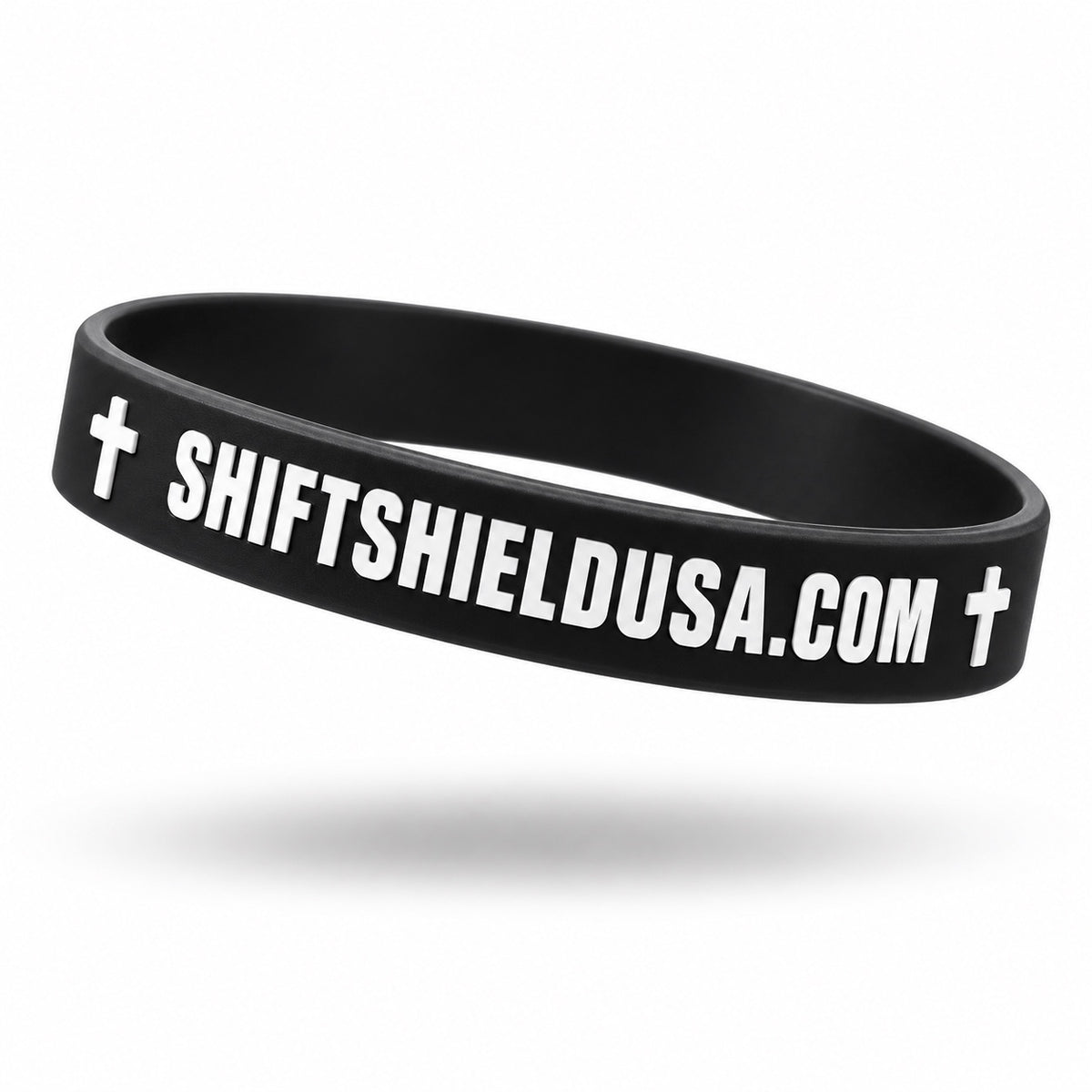 Black Shift Shield bracelet — ShiftShieldUSA.com side